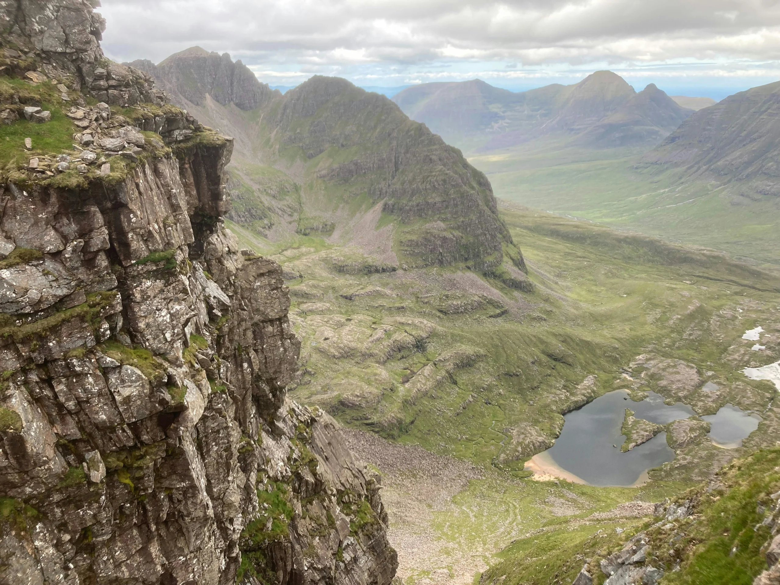 The quartzite-topped ridge of Liathach above Glen Torridon in the north west Scottish Highlands